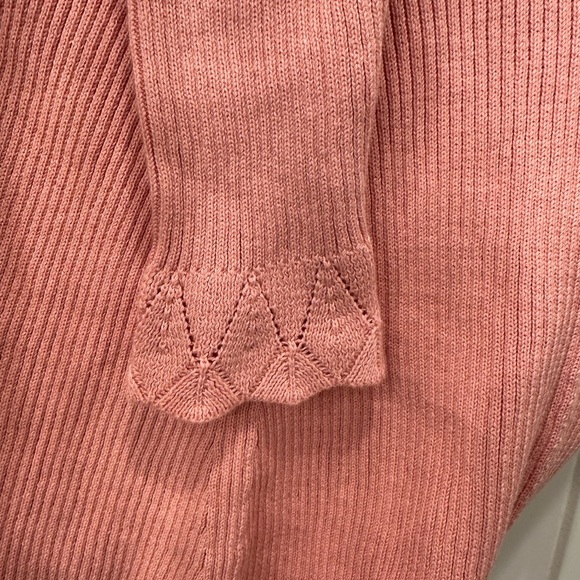 Guess Marie LS Open Back Sweater Small Pink Sweater S NWT - Picture 3 of 6